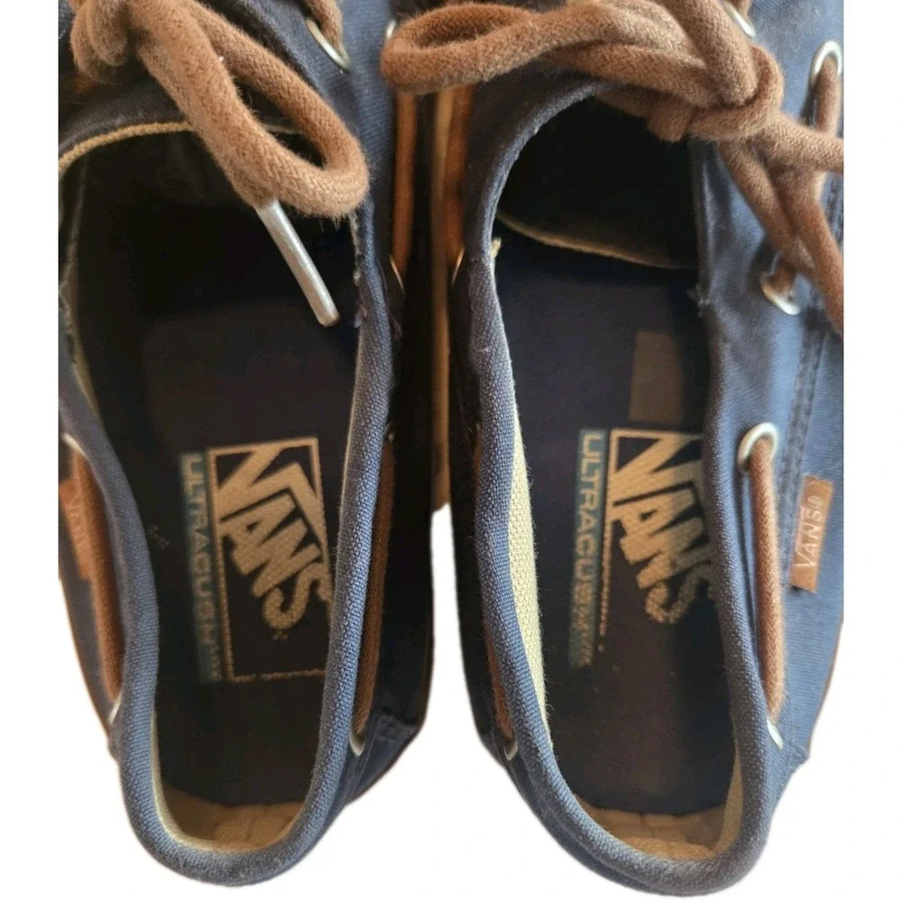 VANS Men's Blue Canvas Skate Shoes Size US 8.5
